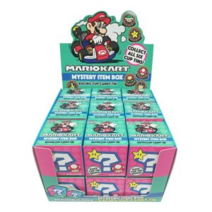 Nintendo Super Mario Brothers Mario Kart Blind Box of 18 Candies In Metal Tins picture