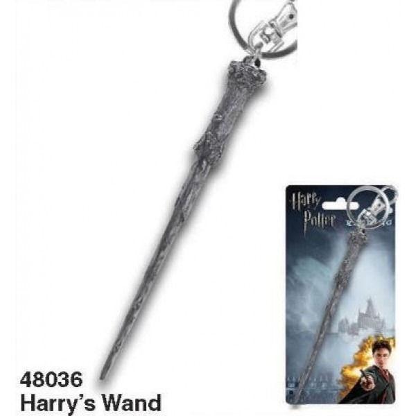 Harry Potter Harry's Wand Metal Keyring Keychain, NEW UNUSED