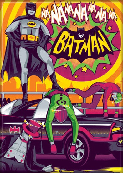Batman 1960's TV Series Bat Logo Image Refrigerator Magnet NEW UNUSED