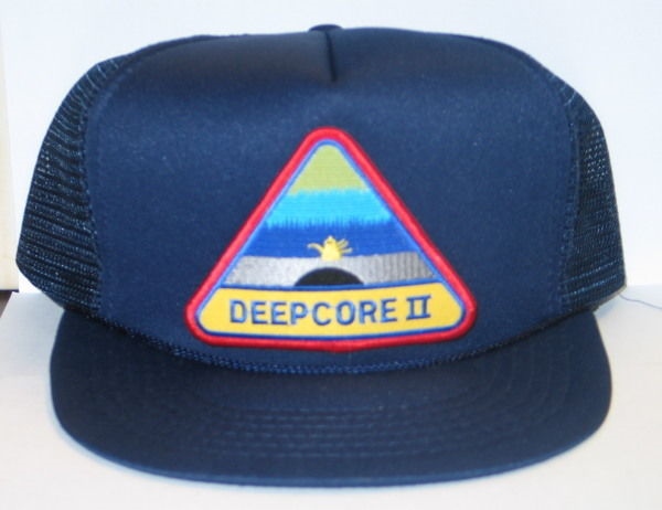 Abyss Movie DeepCore II Logo Patch on a Blue Baseball Cap Hat NEW picture