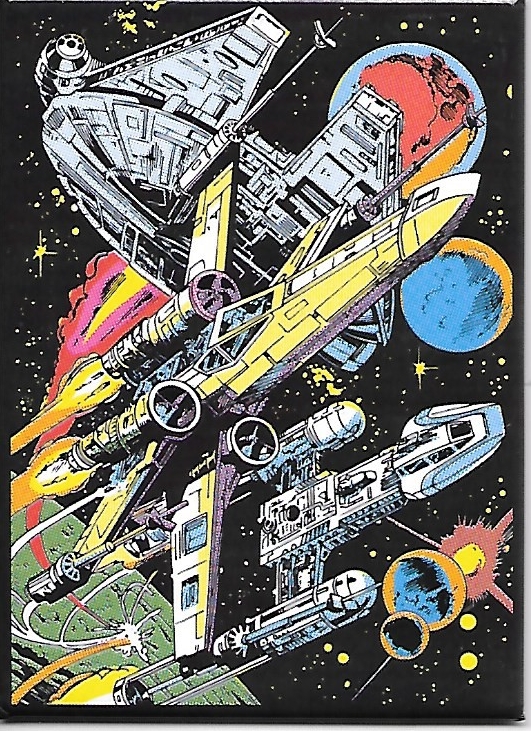 Star Wars Retro Rebellion Starships Comic Art Image Refrigerator Magnet NEW