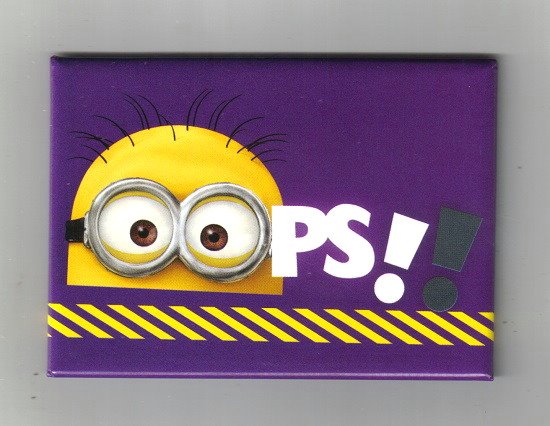 Despicable Me Movie Minion Tim Saying "OOPS!!" Refrigerator Magnet, NEW UNUSED