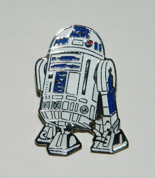 Classic Star Wars R2-D2 Figure Die Cut Cloisonne Metal Pin 1996 NEW UNUSED picture