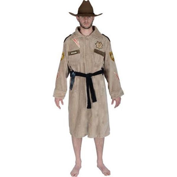 The Walking Dead Rick's Sheriff Terry Cloth Bath Robe ONE SIZE, NEW UNWORN