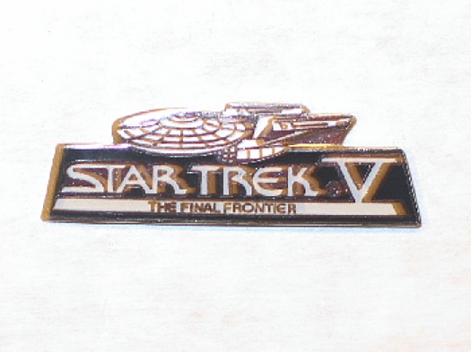 Star Trek V: The Final Frontier Enterprise Ship Metal Pin Small Version 1989 PD picture