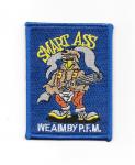 Aliens Movie Marines Smart Ass Drop Ship Logo Embroidered Patch, NEW UNUSED