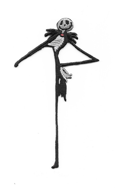 The Nightmare Before Christmas Jack Skellington Figure Embroidered Patch UNUSED