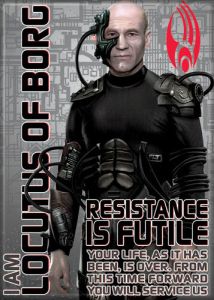 Star Trek The Next Generation I Am Locutus of Borg Photo Refrigerator Magnet NEW picture