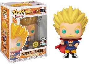 Dragon Ball Super Saiyan Hercule Vinyl POP! Anime Figure #818 FUNKO Glow In Dark picture