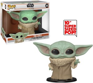 Star Wars Mandalorian The Child Baby Yoda 10″ Super Sized POP! #369 FUNKO MIB picture