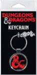 Dungeons & Dragons Ampersand Dragon Logo Round Metal Key Chain NEW UNUSED