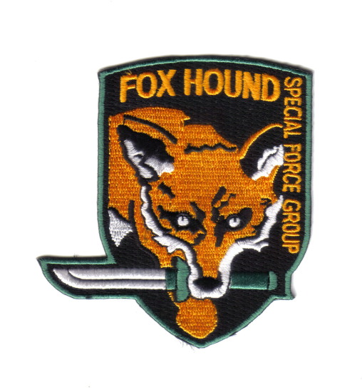 Metal Gear Fox Hound Special Forces Original Logo Patch, NEW UNUSED