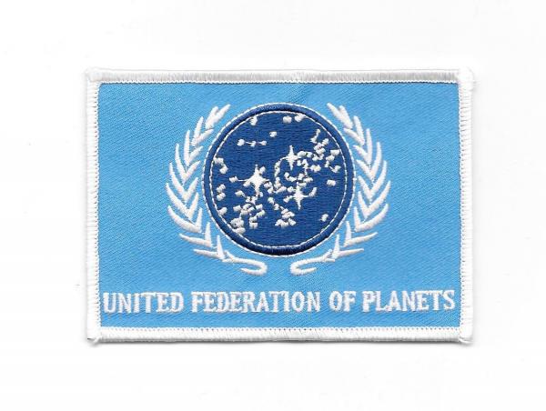 Star Trek: The Next Generation UFP Flag Logo Embroidered Patch Blue Version NEW picture