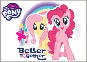 My Little Pony Better Together Fluttershy & Pinkie Image Refrigerator Magnet NEW