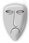 The Nightmare Before Christmas Shock Face Mask Pewter Lapel Pin, NEW UNUSED