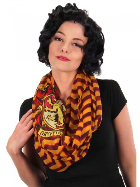 Harry Potter Gryffindor Logo Illustrated Lightweight Polyester Infinity Scarf