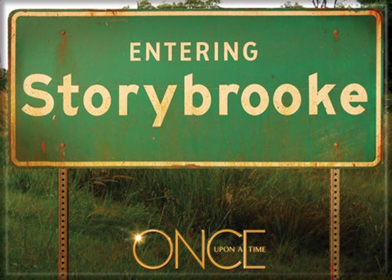 Once Upon A Time TV Series Entering Storybrooke Road Sign Refrigerator Magnet picture