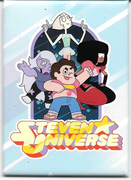 Steven Universe Animated TV Series Group Light Blue Refrigerator Magnet UNUSED