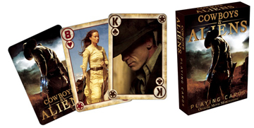 Cowboys & Aliens Movie Photo Illustrated Playing Cards, NEW UNUSED picture