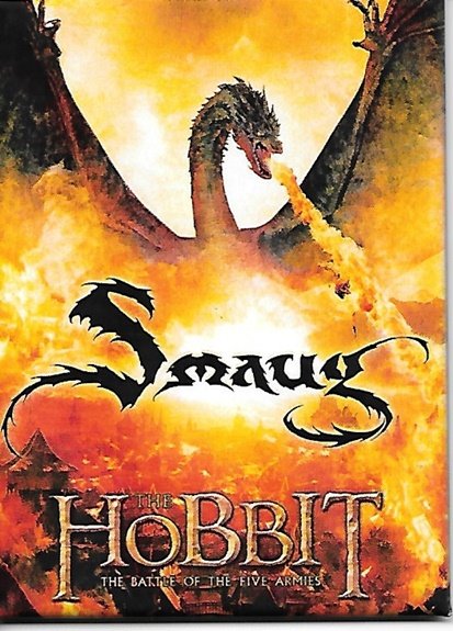 The Hobbit Smaug Breathing Fire Refrigerator Magnet Lord of the Rings NEW UNUSED
