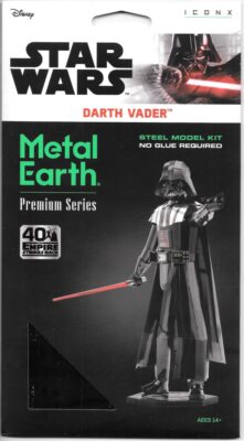 Star Wars Darth Vader Figure Metal Earth Laser Cut Premium Series Model Kit NEW picture