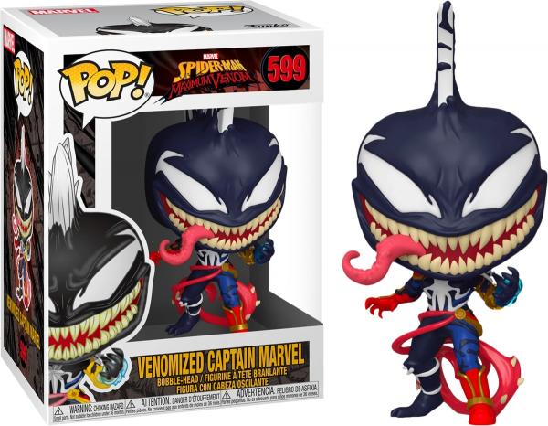 Marvel Comics Venomized Captain Marvel Vinyl POP! Figure Toy #599 Series 3 FUNKO picture