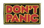 Hitchhikers Guide To The Galaxy Don't Panic Logo Embroidered Patch NEW UNUSED