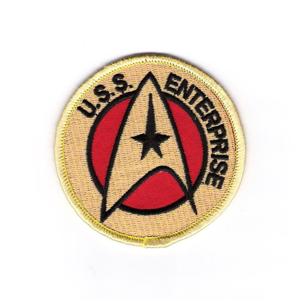 Star Trek Classic TV Series U.S.S. Enterprise Command Logo Embroidered Patch NEW picture