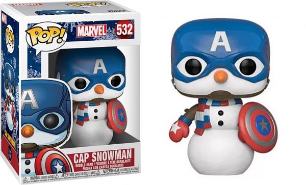 Marvel Comics Holiday Cap Snowman Vinyl POP! Figure Toy #532 FUNKO NEW MIB