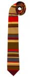 Doctor Who 4th Doctor Colors Tom Baker Polyester Necktie, COSPLAY, NEW UNWORN