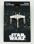 Classic Star Wars X-Wing Fighter 3D Image Die-Cut Pewter Metal Pin NEW UNUSED