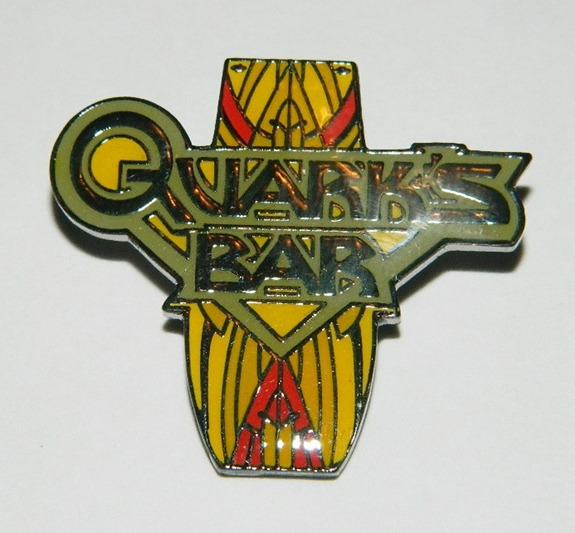 Star Trek: Deep Space Nine Quark's Bar Logo Enamel Metal Pin 1994 NEW UNUSED