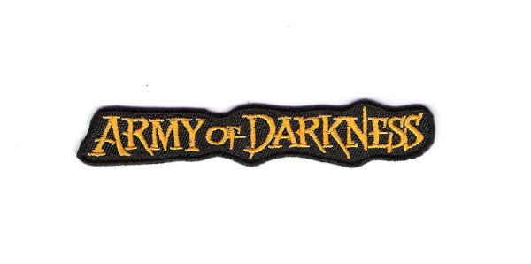 Army of Darkness Movie Name Logo Embroidered Patch, NEW UNUSED