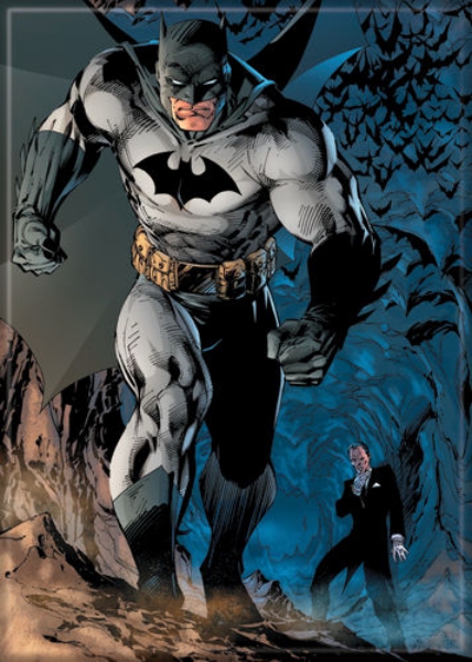 DC Comics Batman with Alfred in Bat Cave Comic Art Refrigerator Magnet UNUSED