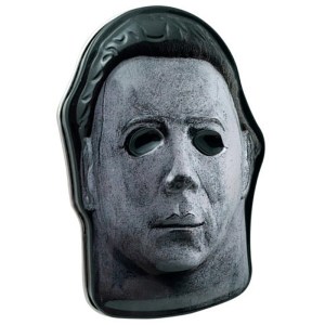 Halloween II Movie Michael Myers Mask Orange Sours Embossed Metal Tin NEW SEALED