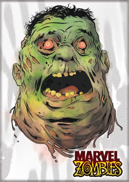 Marvel Zombies The Incredible Hulk Head Art Image Refrigerator Magnet NEW UNUSED