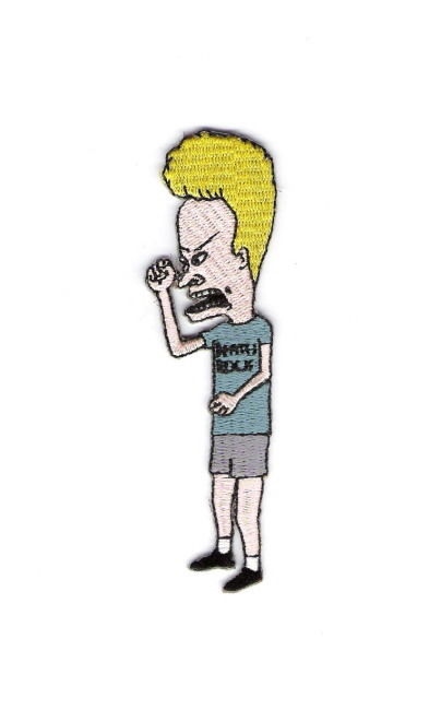 Beavis and Butthead "Beavis" Figure Die-Cut Embroidered Patch, NEW UNUSED picture