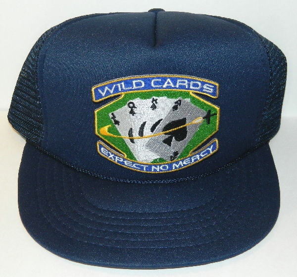 Space Above and Beyond TV Series Wild Cards Patch on a Blue Baseball Cap Hat NEW