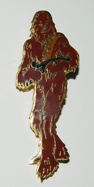 Star Wars Chewbacca Full Figure Cloisonne Metal Pin 1994 NEW UNUSED