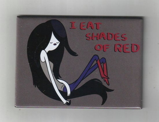 Adventure Time Marceline Saying I Eat Shades of Red Refrigerator Magnet, UNUSED picture