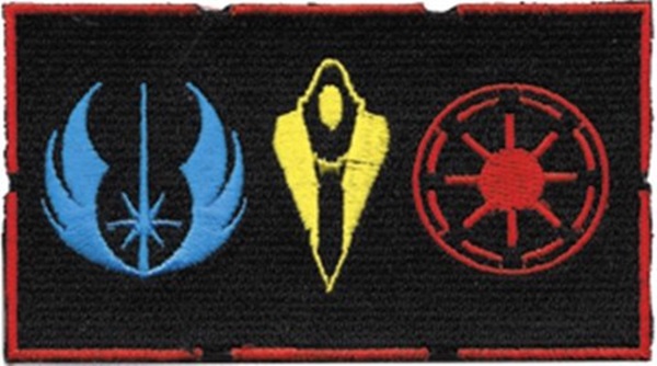 Star Wars Clone Wars Symbols / Logos Embroidered Patch, NEW UNUSED
