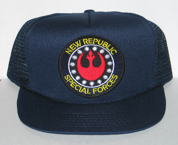 Star Wars New Republic Special Forces Logo Patch on a Black Baseball Cap Hat NEW picture