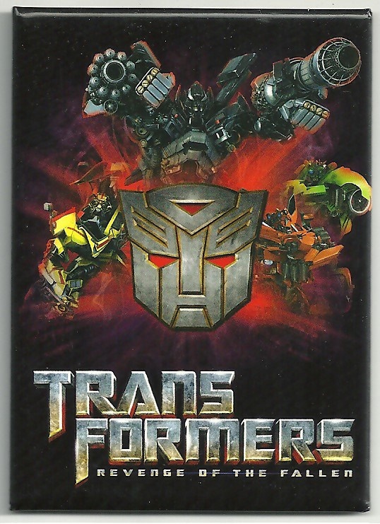 Transformers Revenge of Fallen Autobot Face Logo & Group Refrigerator Magnet #2 picture