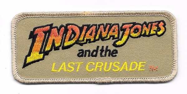 Indiana Jones and the Last Crusade Movie Logo Embroidered Patch NEW UNUSED
