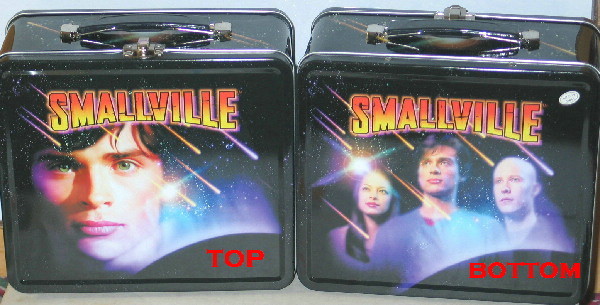 Smallville TV Show Illustrated Large Metal Lunchbox 2003, NEW UNUSED