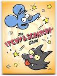 The Simpsons The Itchy & Scratchy Show Logo Refrigerator Magnet NEW UNUSED
