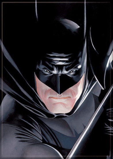 DC Comics Batman Face Closeup Alex Ross Art Refrigerator Magnet NEW UNUSED