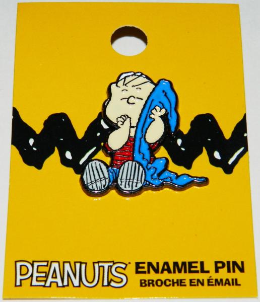 Peanuts Comic Strip Linus with Blanket Figure Enamel Metal Pin NEW UNUSED picture