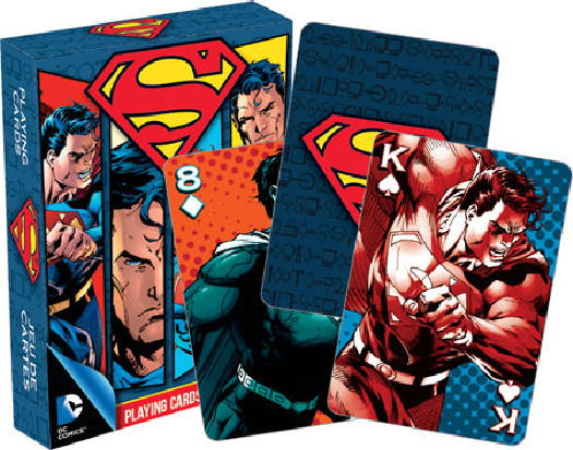 DC Comics Superman Comic Art Illustrated Playing Cards, 52 Images NEW SEALED