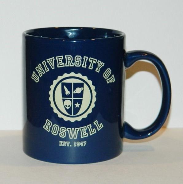University of Roswell College Logo Alien Spoof Ceramic Coffee Mug, NEW UNUSED picture